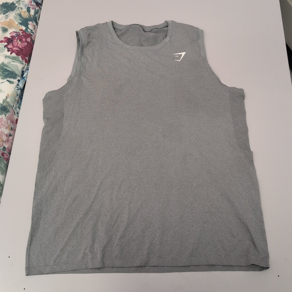 Gymshark Gray Sleeveless Athletic Top Men